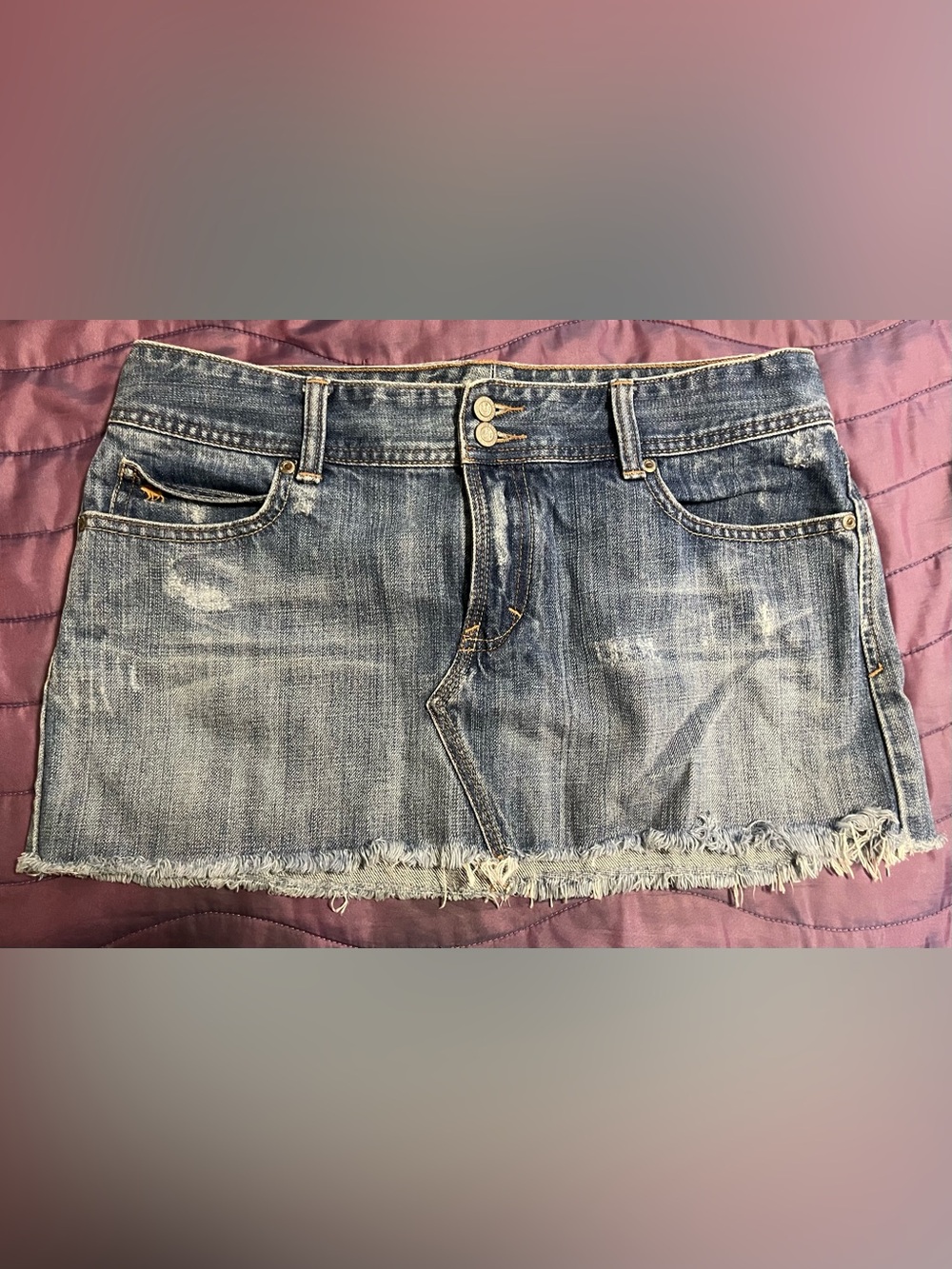 Abercrombie & Fitch Vintage Y2K Mini denim skirt